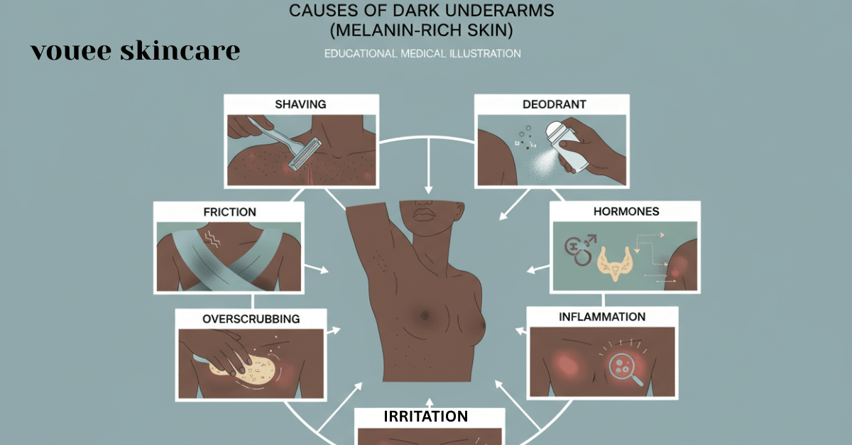 Dark Underarms on Black Skin: Causes and Safe Fading Guide