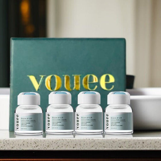 VOUEE Salmon PDRN ampoules for elasticity and hydration (melanin-safe)